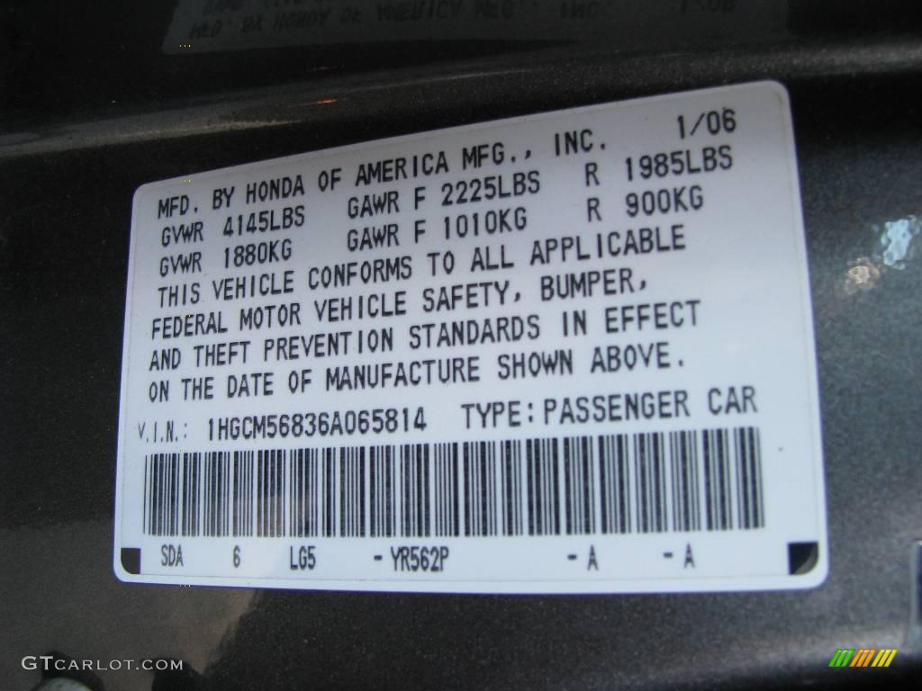 2006 Accord EX-L Sedan - Carbon Bronze Pearl / Black photo #11