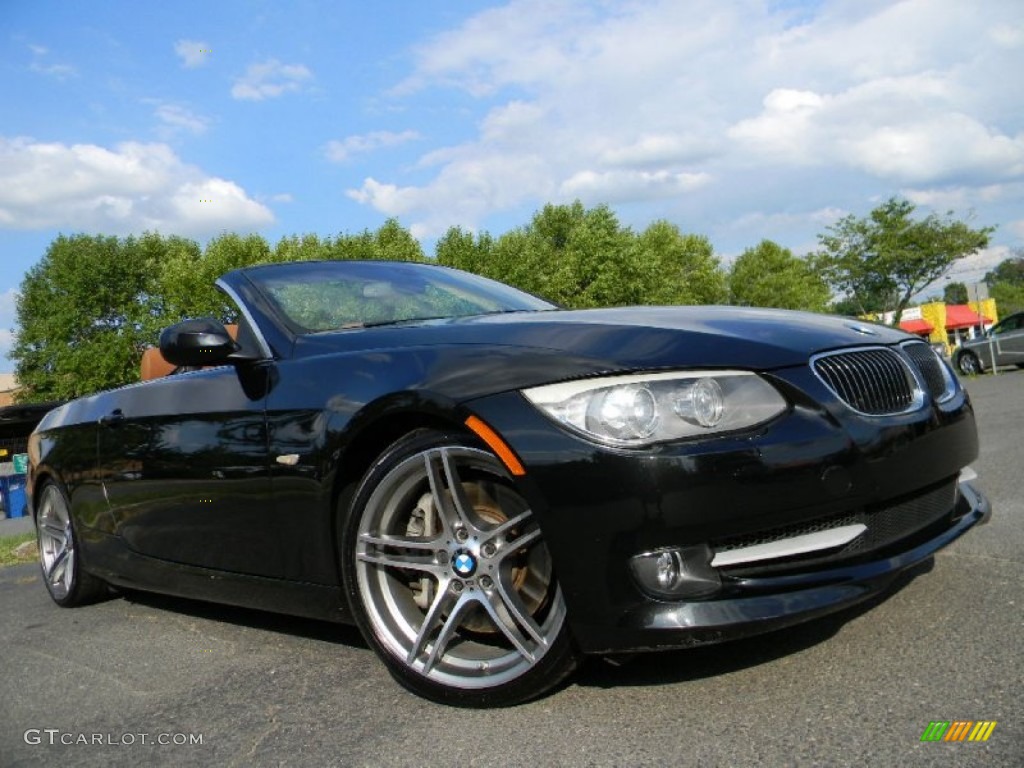 2011 3 Series 335i Convertible - Black Sapphire Metallic / Saddle Brown Dakota Leather photo #2