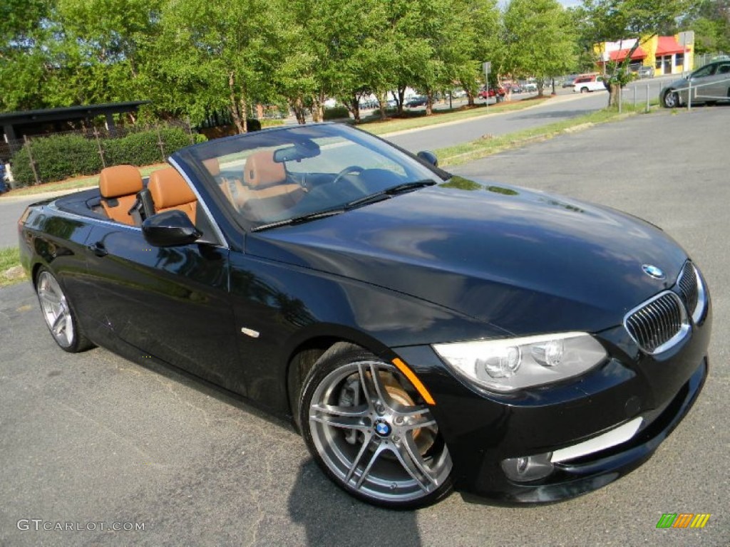 2011 3 Series 335i Convertible - Black Sapphire Metallic / Saddle Brown Dakota Leather photo #3