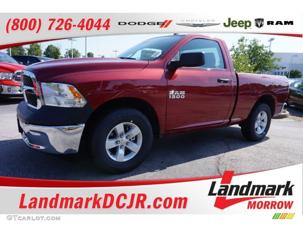 2015 1500 Tradesman Regular Cab - Deep Cherry Red Crystal Pearl / Black/Diesel Gray photo #1