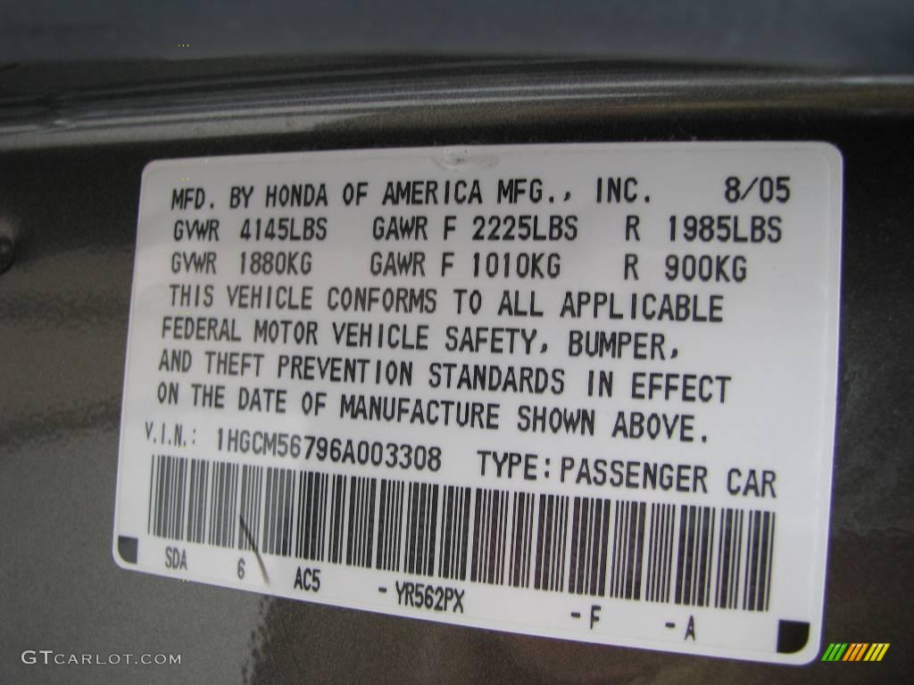 2006 Accord EX Sedan - Carbon Bronze Pearl / Ivory photo #14