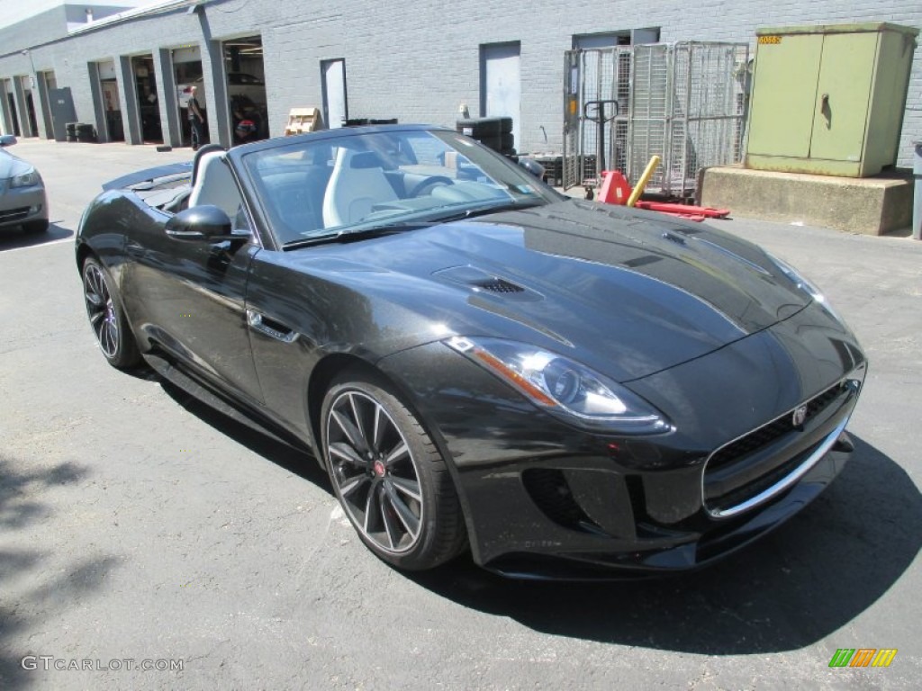 Ultimate Black Metallic 2016 Jaguar F-TYPE S AWD Convertible Exterior Photo #105618706