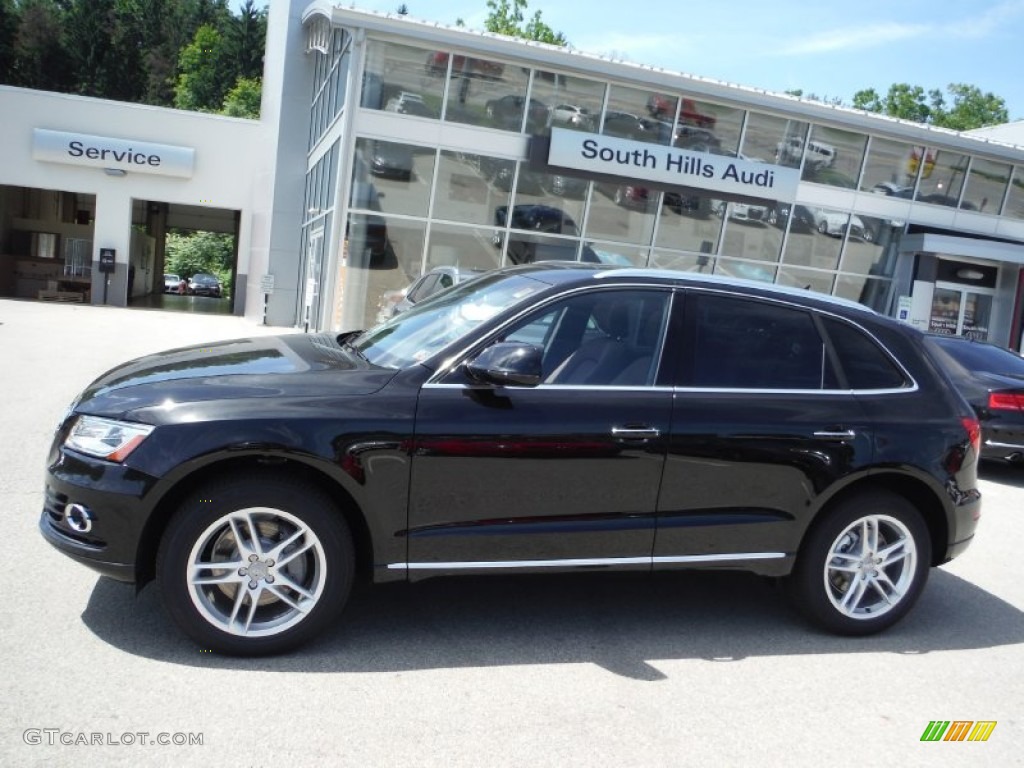 2016 Q5 3.0 TDI Premium Plus quattro - Mythos Black Metallic / Chestnut Brown photo #2