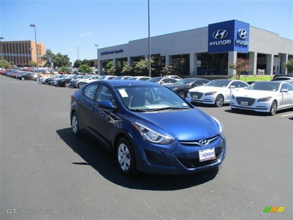 Blue Hyundai Elantra