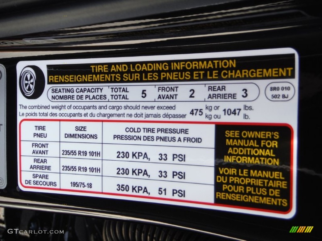 2016 Audi Q5 3.0 TDI Premium Plus quattro Info Tag Photos