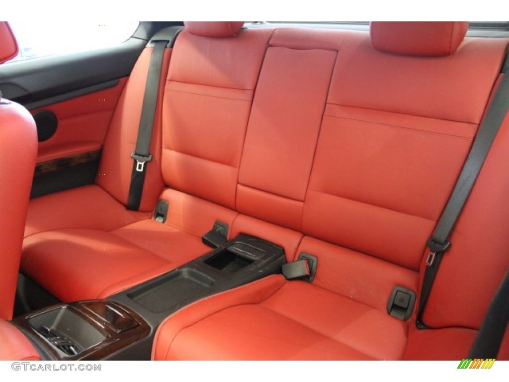 2011 3 Series 328i Coupe - Titanium Silver Metallic / Coral Red/Black Dakota Leather photo #36