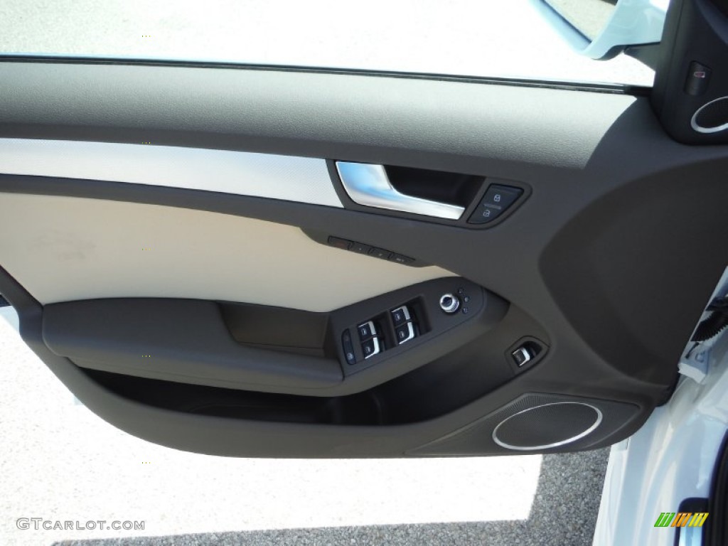 2016 Audi A4 2.0T Premium Plus quattro Velvet Beige Door Panel Photo #105622945