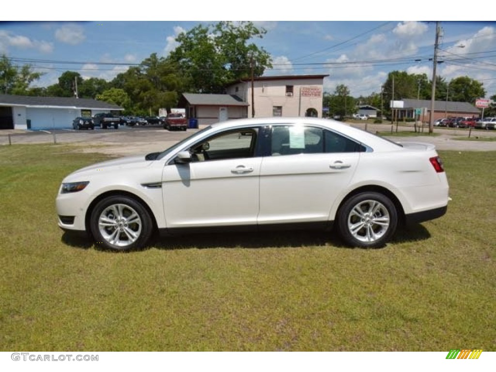 2015 Taurus SEL - White Platinum Metallic / Dune photo #8