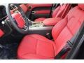Ebony/Pimento 2015 Land Rover Range Rover Sport Supercharged Interior Color