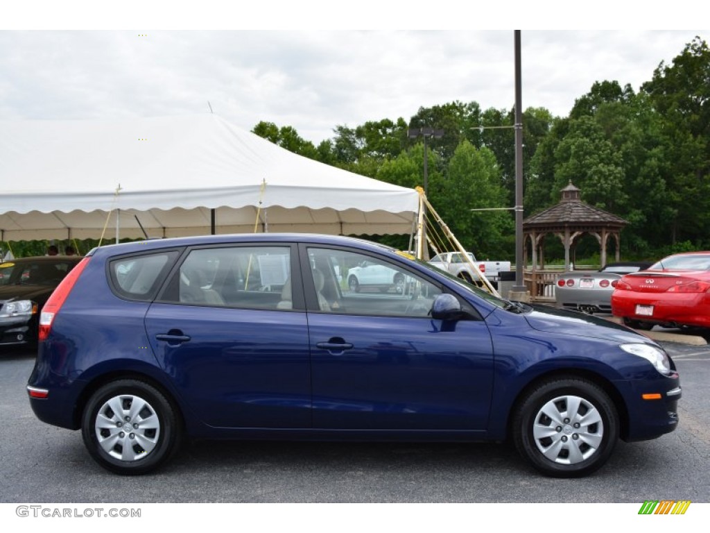 2011 Elantra Touring GLS - Vivid Blue / Beige photo #2