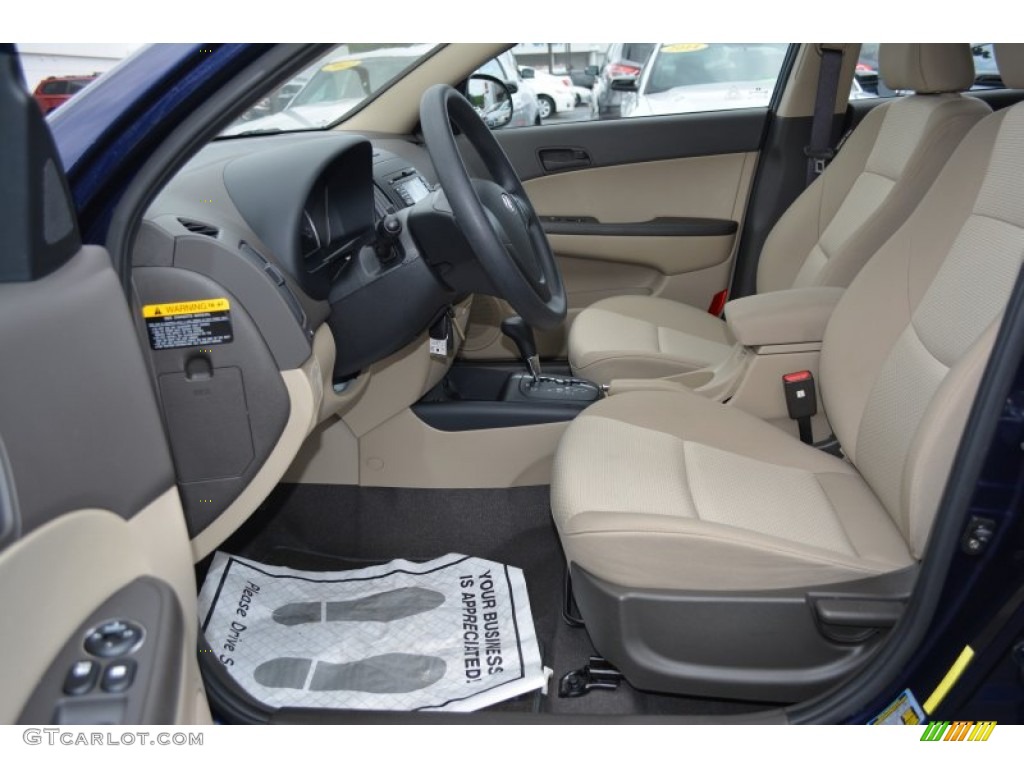 2011 Elantra Touring GLS - Vivid Blue / Beige photo #10
