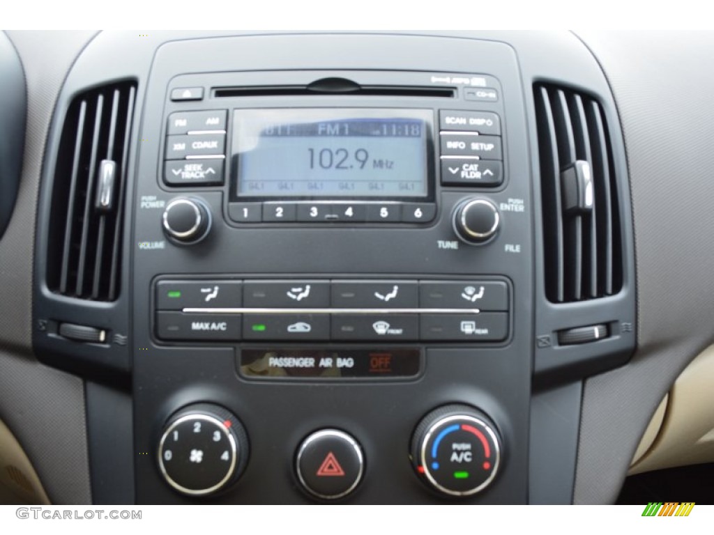 2011 Elantra Touring GLS - Vivid Blue / Beige photo #18