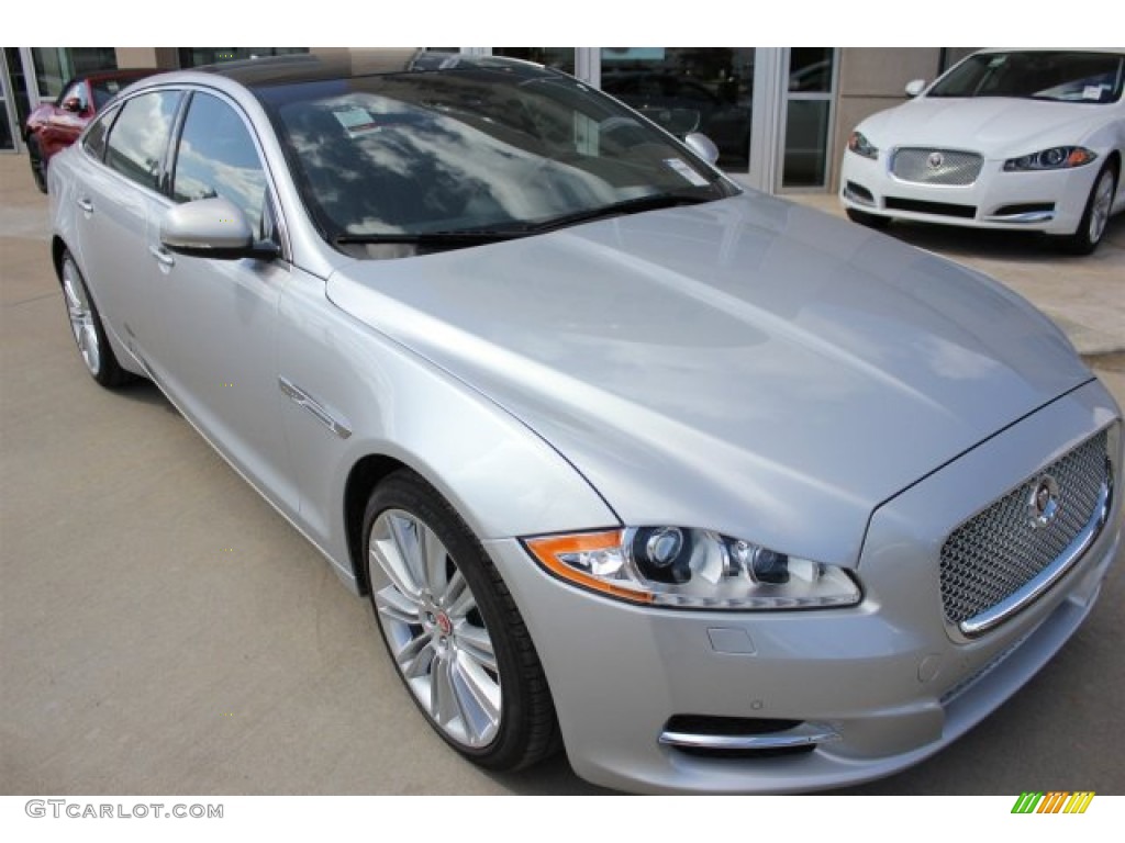 2015 XJ XJL Portfolio - Rhodium Silver Metallic / Jet/Jet photo #2