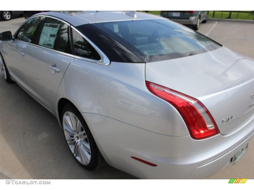 2015 XJ XJL Portfolio - Rhodium Silver Metallic / Jet/Jet photo #7