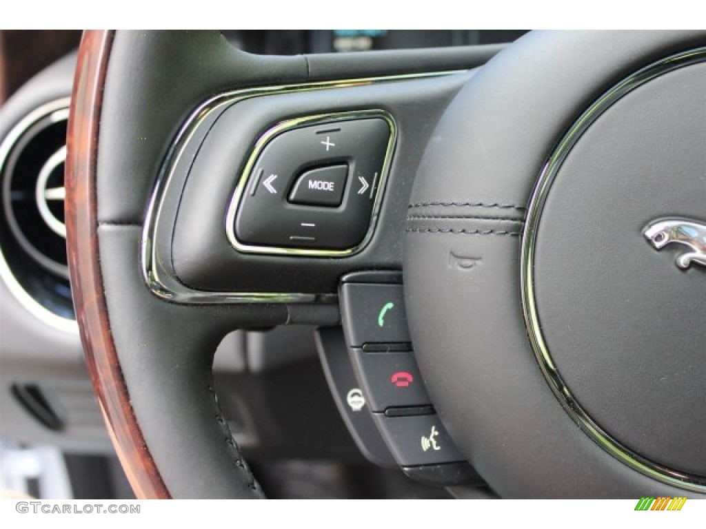 2015 XJ XJL Portfolio - Rhodium Silver Metallic / Jet/Jet photo #30