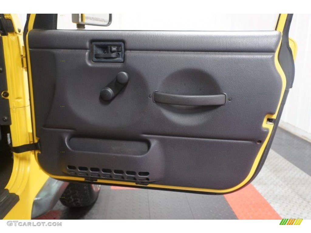 2000 Wrangler Sport 4x4 - Solar Yellow / Agate photo #13
