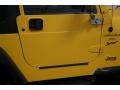 2000 Solar Yellow Jeep Wrangler Sport 4x4  photo #39