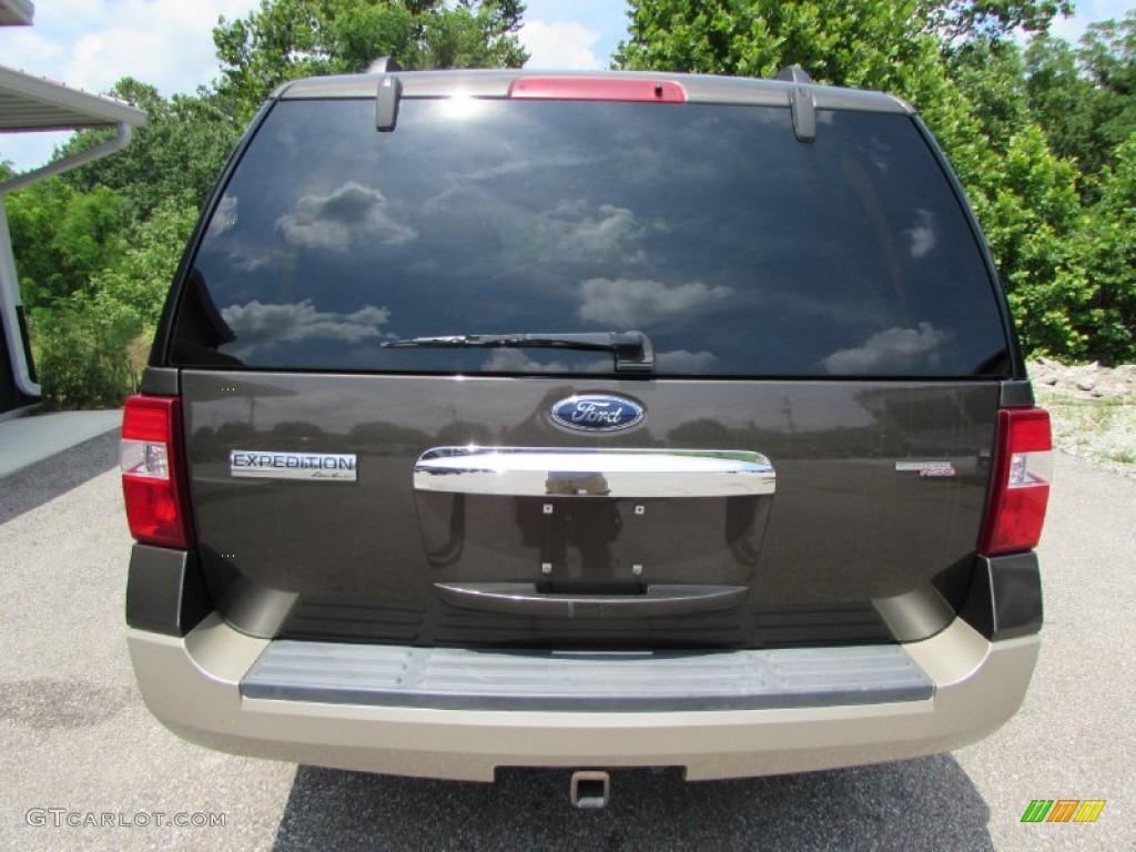 2008 Expedition Eddie Bauer 4x4 - Stone Green Metallic / Charcoal Black/Camel photo #4