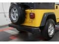2000 Solar Yellow Jeep Wrangler Sport 4x4  photo #45