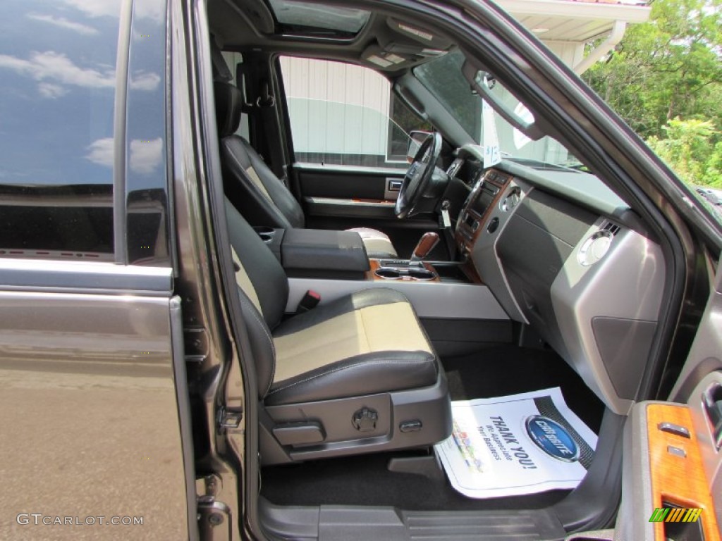 2008 Expedition Eddie Bauer 4x4 - Stone Green Metallic / Charcoal Black/Camel photo #26