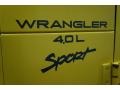 2000 Solar Yellow Jeep Wrangler Sport 4x4  photo #63
