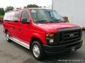 2011 Vermillion Red Ford E Series Van E350 XL Passenger  photo #7