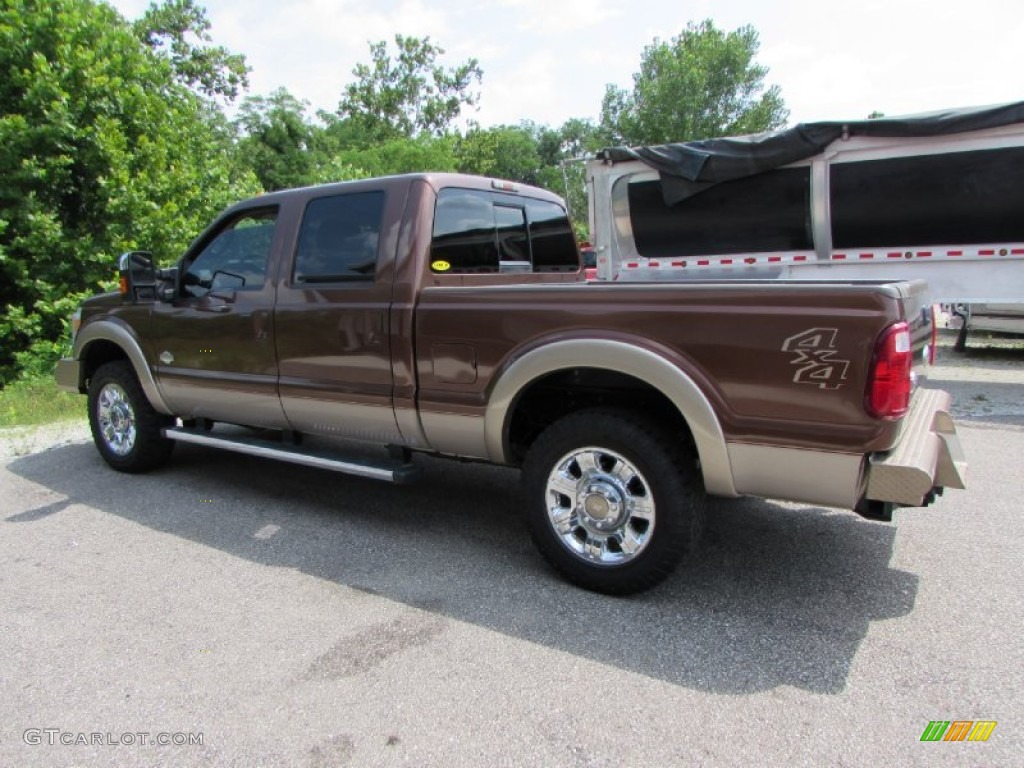 2012 F250 Super Duty King Ranch Crew Cab 4x4 - Golden Bronze Metallic / Chaparral Leather photo #5