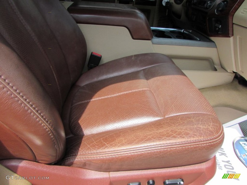 2012 F250 Super Duty King Ranch Crew Cab 4x4 - Golden Bronze Metallic / Chaparral Leather photo #27