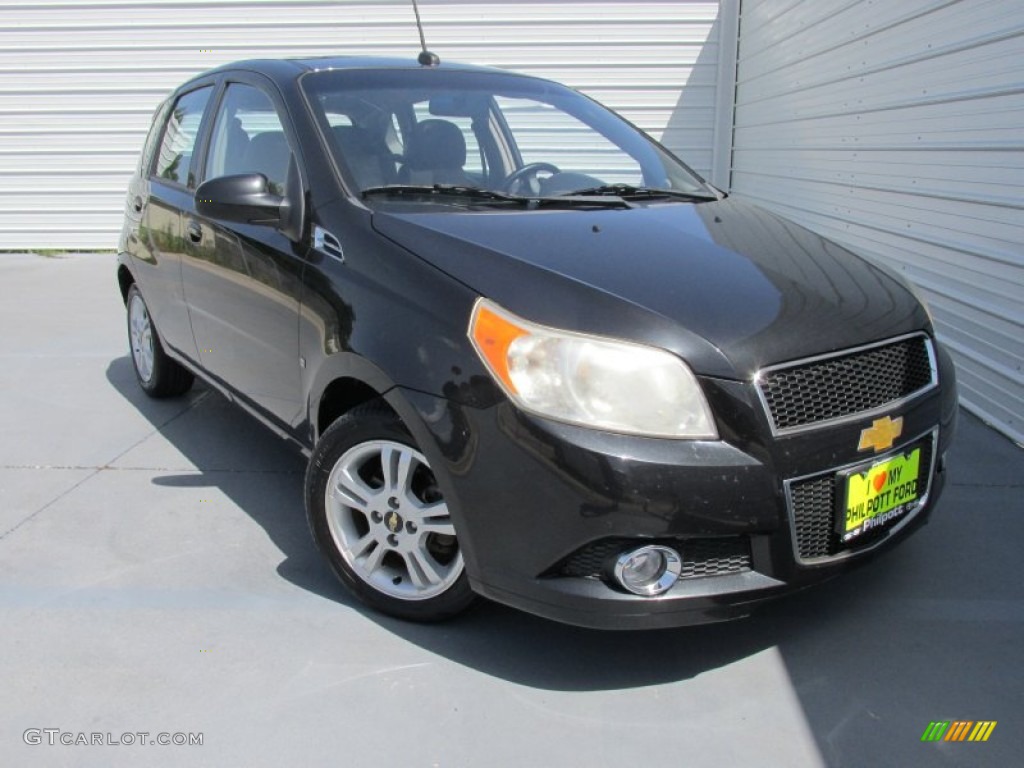 2009 Aveo Aveo5 LT - Black Granite Metallic / Charcoal photo #1