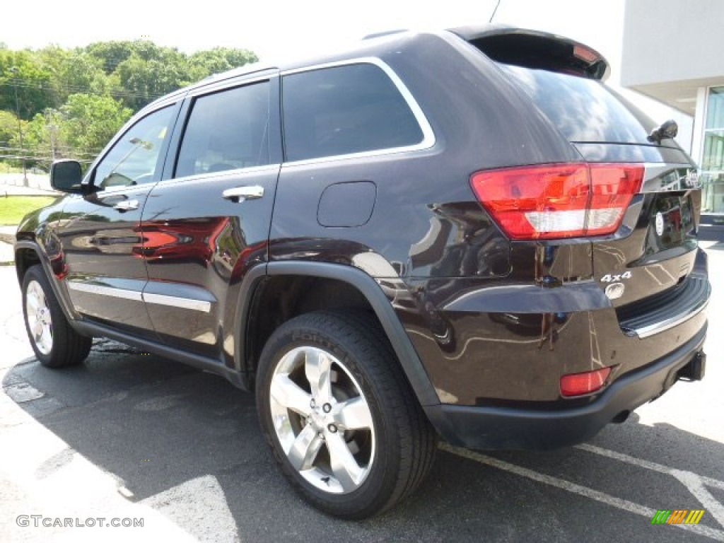 2011 Grand Cherokee Overland 4x4 - Rugged Brown Pearl / New Saddle/Black photo #2