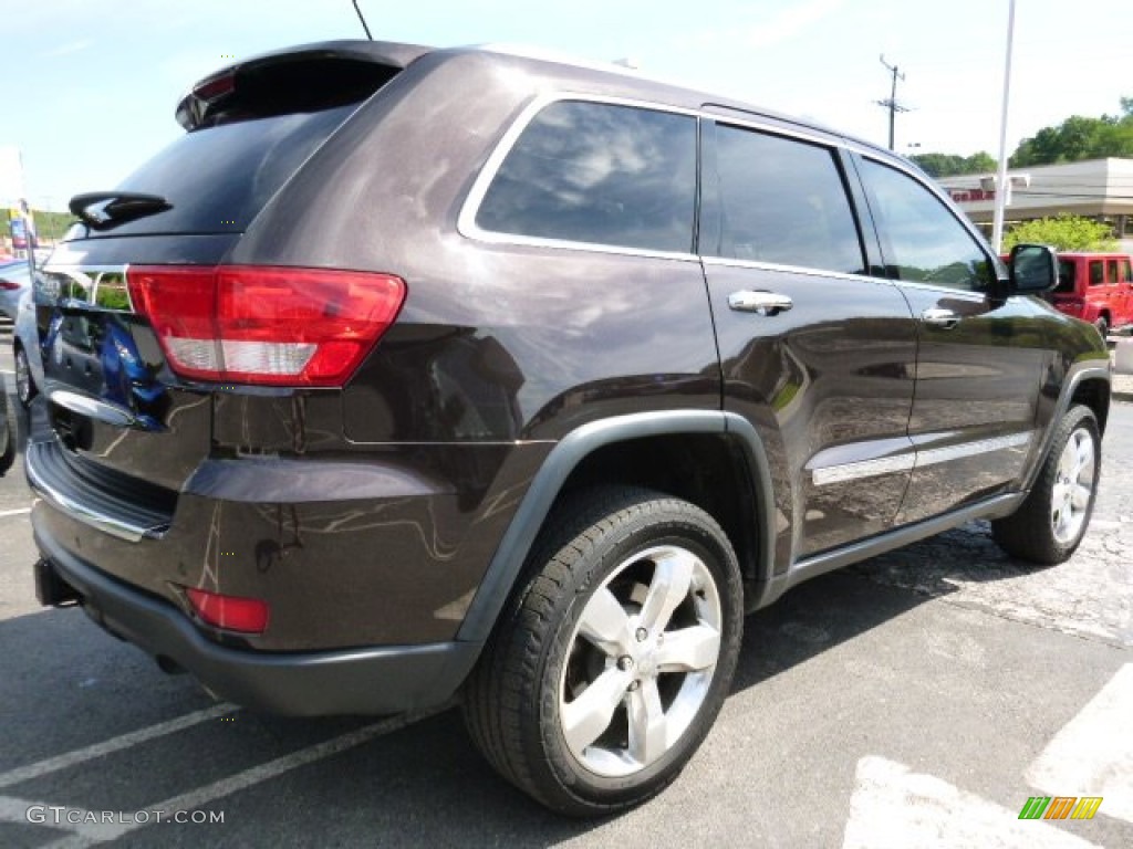 2011 Grand Cherokee Overland 4x4 - Rugged Brown Pearl / New Saddle/Black photo #5