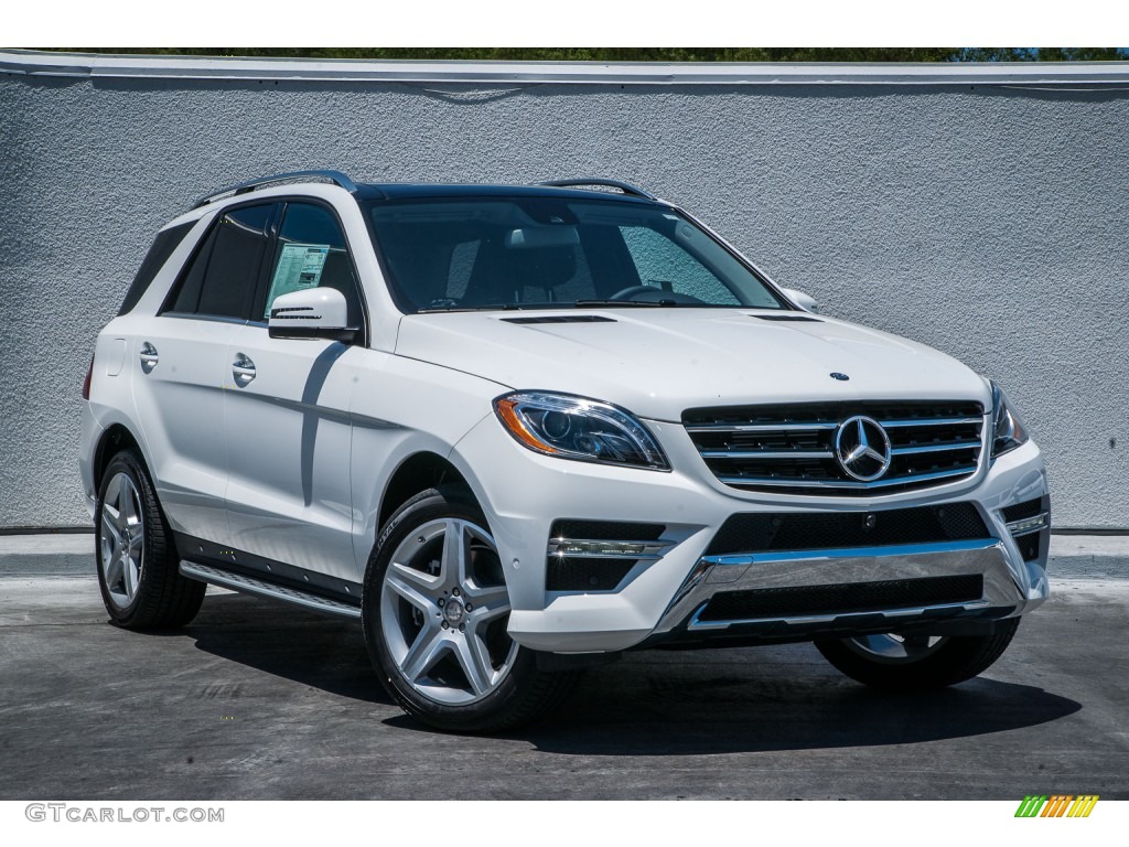 Polar White 2015 Mercedes-Benz ML 350 Exterior Photo #105634270