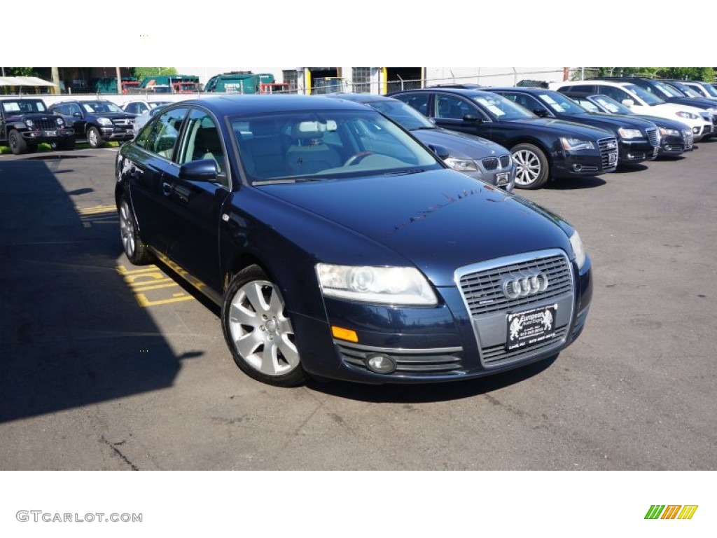 2006 A6 4.2 quattro Sedan - Night Blue Pearl / Platinum photo #2