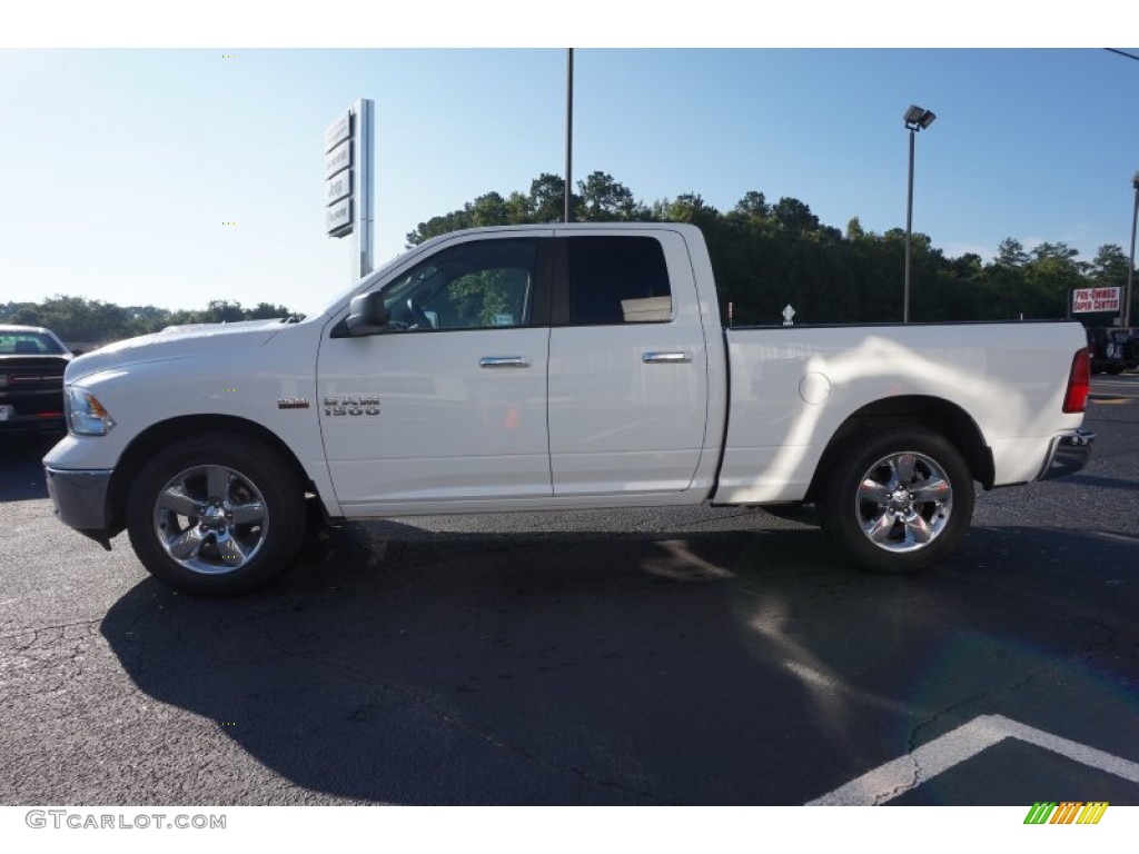 2015 1500 Big Horn Quad Cab - Bright White / Black/Diesel Gray photo #4