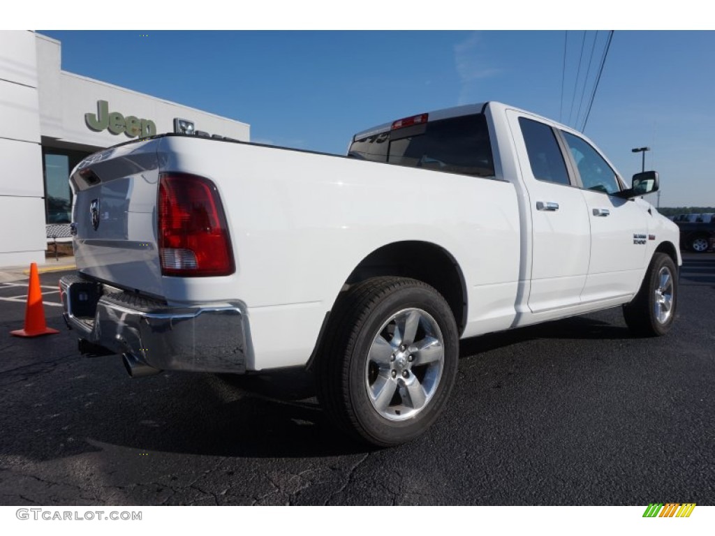 2015 1500 Big Horn Quad Cab - Bright White / Black/Diesel Gray photo #7