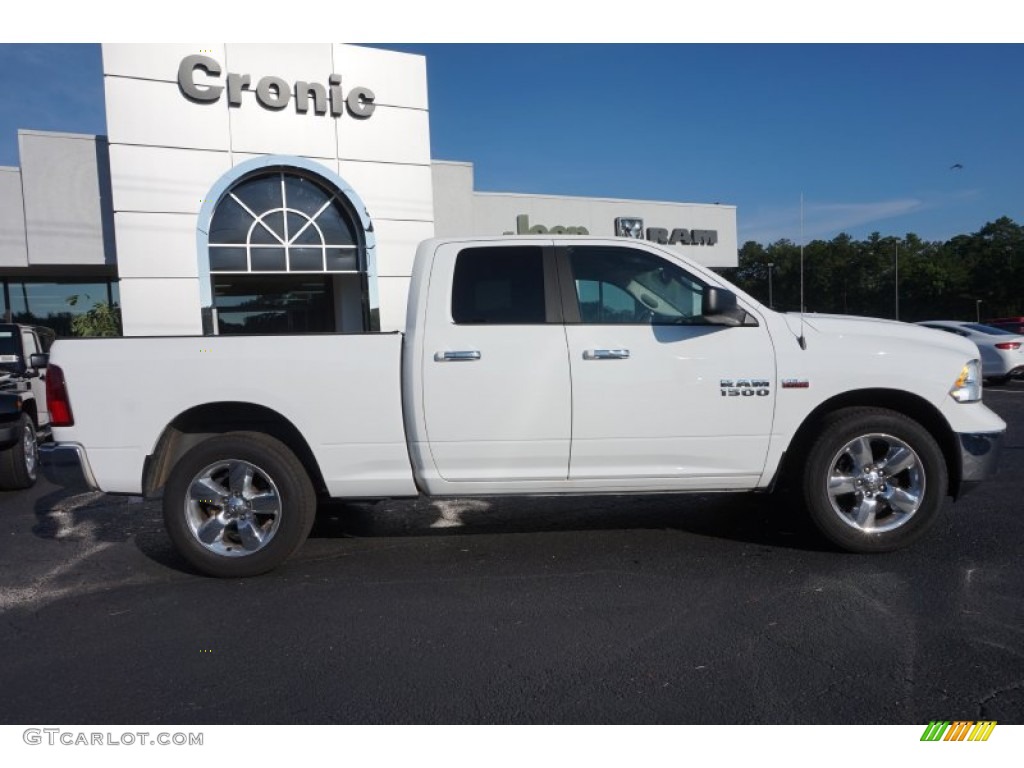 2015 1500 Big Horn Quad Cab - Bright White / Black/Diesel Gray photo #8