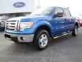 2009 Blue Flame Metallic Ford F150 XLT SuperCrew 4x4  photo #6