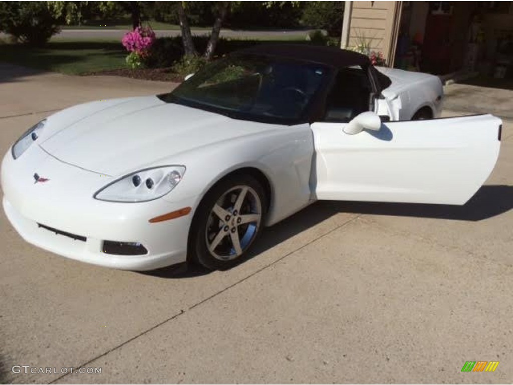 2005 Corvette Convertible - Arctic White / Ebony photo #13