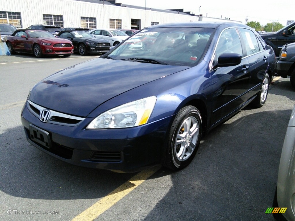 Royal Blue Pearl 2007 Honda Accord EX-L Sedan Exterior Photo #105641073