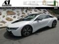 Crystal White Pearl Metallic 2015 BMW i8 Mega World