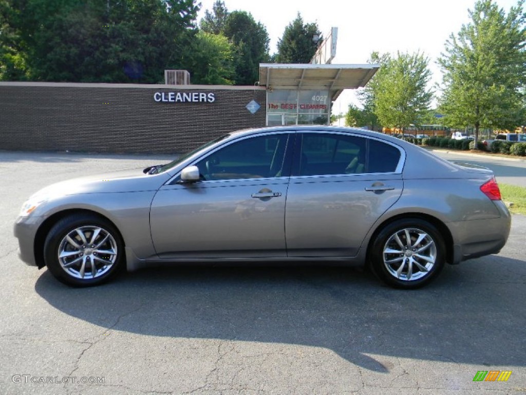 2007 G 35 Journey Sedan - Platinum Graphite Metallic / Graphite Black photo #7