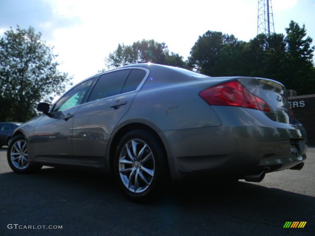 2007 G 35 Journey Sedan - Platinum Graphite Metallic / Graphite Black photo #8