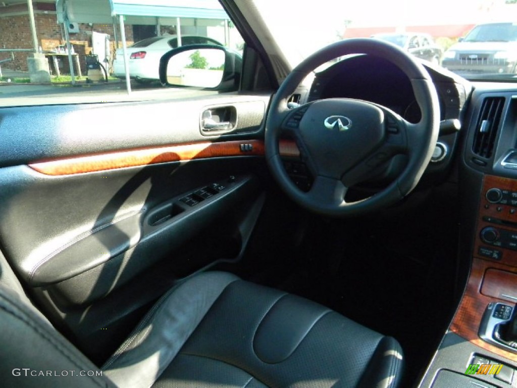 2007 G 35 Journey Sedan - Platinum Graphite Metallic / Graphite Black photo #12