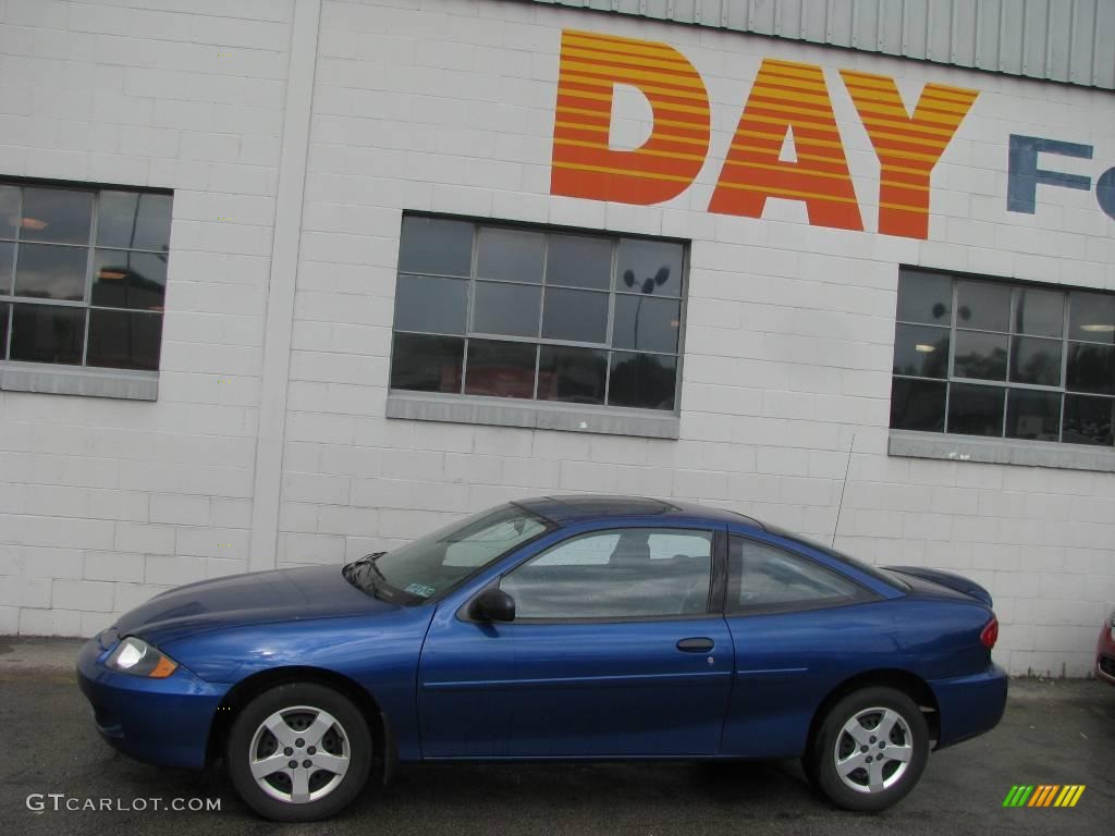 2003 Cavalier LS Coupe - Arrival Blue Metallic / Graphite Gray photo #2