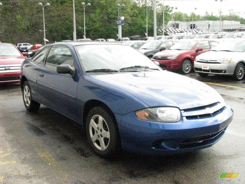 2003 Cavalier LS Coupe - Arrival Blue Metallic / Graphite Gray photo #4