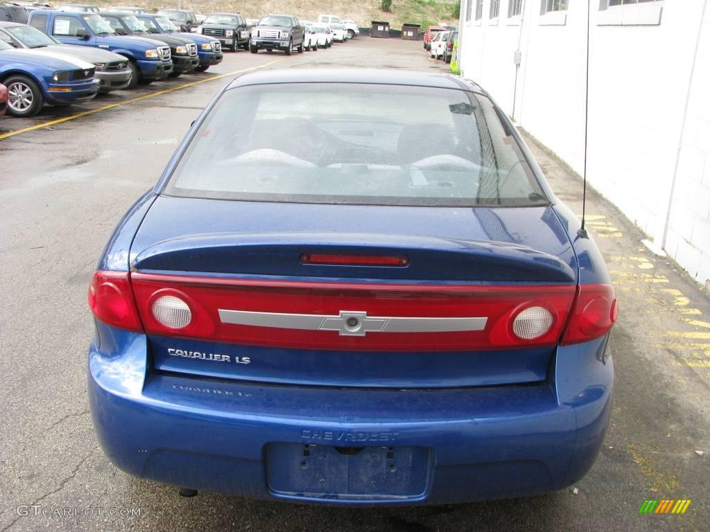 2003 Cavalier LS Coupe - Arrival Blue Metallic / Graphite Gray photo #5