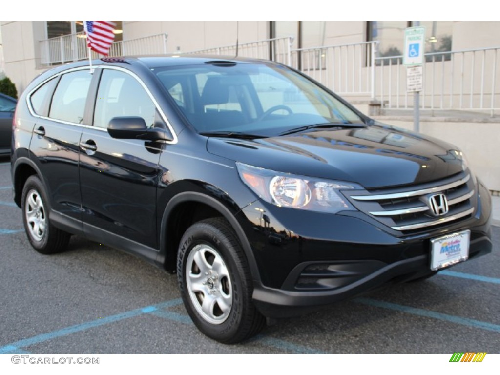 2013 CR-V LX AWD - Crystal Black Pearl / Black photo #3