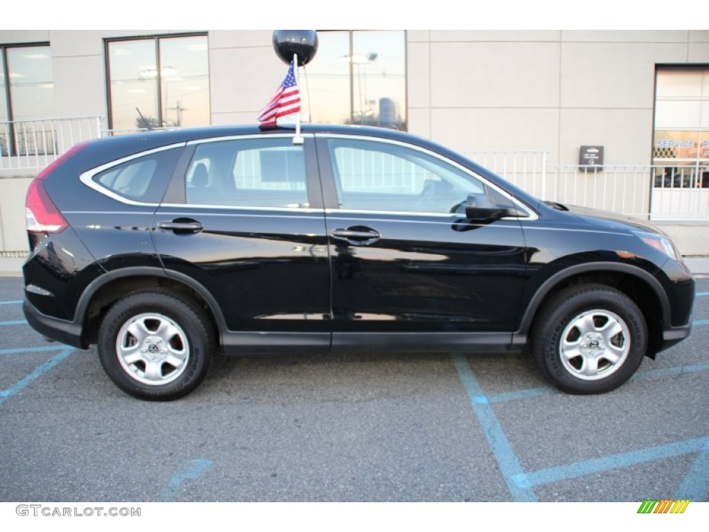 2013 CR-V LX AWD - Crystal Black Pearl / Black photo #4
