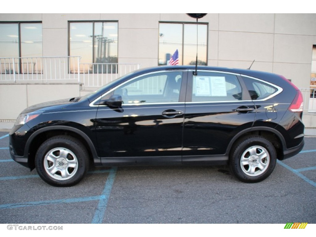 2013 CR-V LX AWD - Crystal Black Pearl / Black photo #7