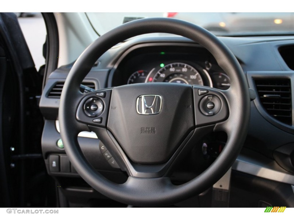 2013 CR-V LX AWD - Crystal Black Pearl / Black photo #15